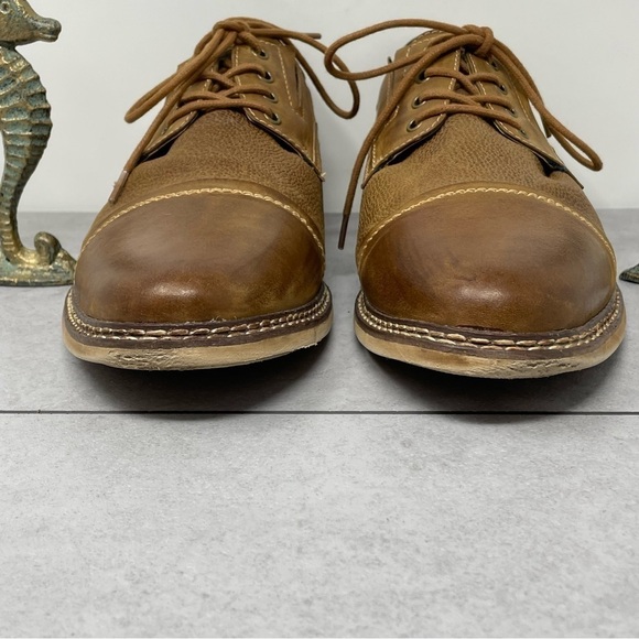Steve Madden Brown TABLOID Leather Lace Up Oxford Shoes US 11.5 Mens - Picture 3 of 11